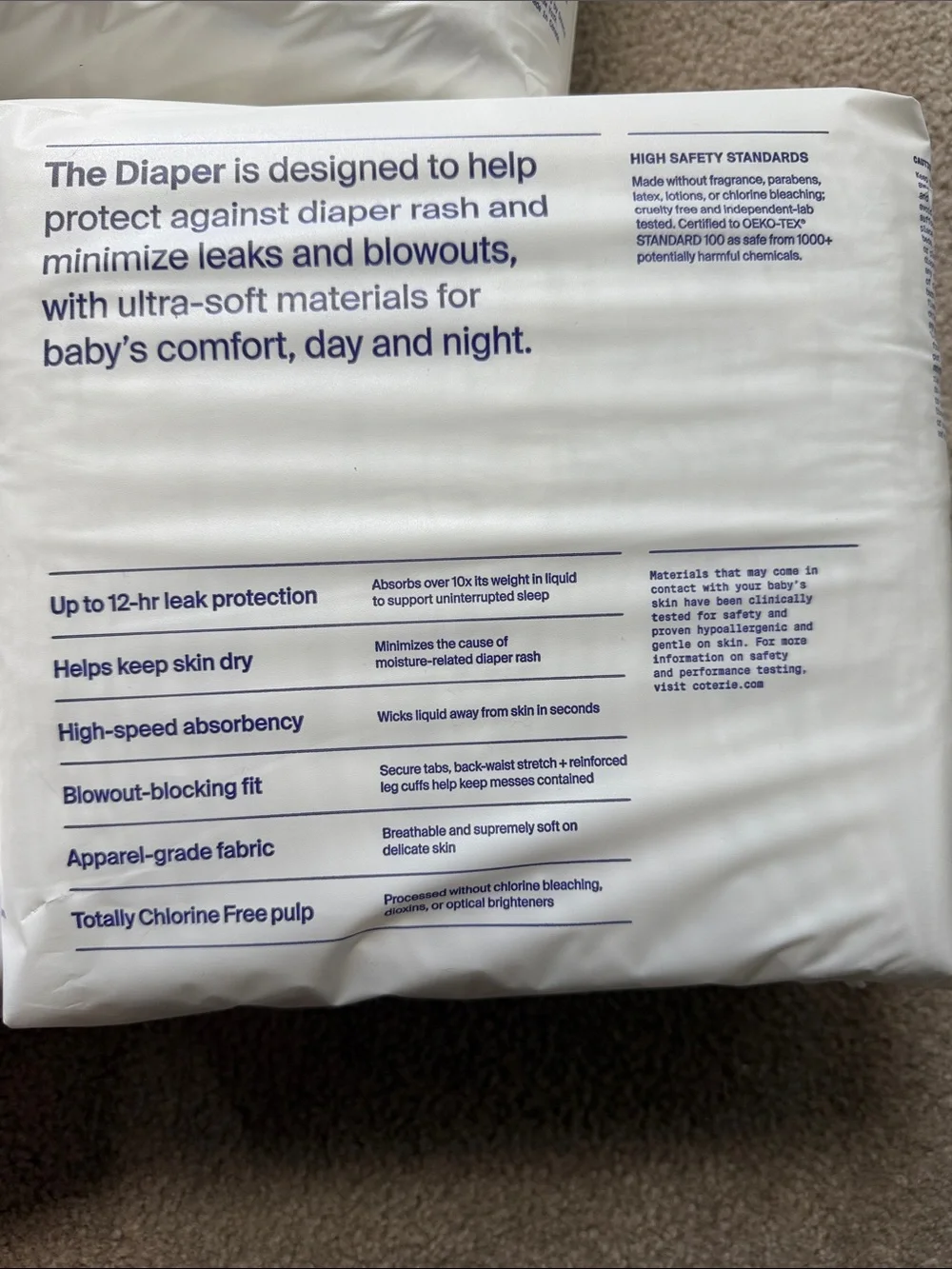 Coterie Diaper Size 5 (4 packs!!) - Picture 4 of 4